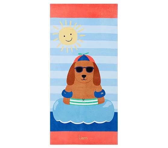 beach towels with dogs on them