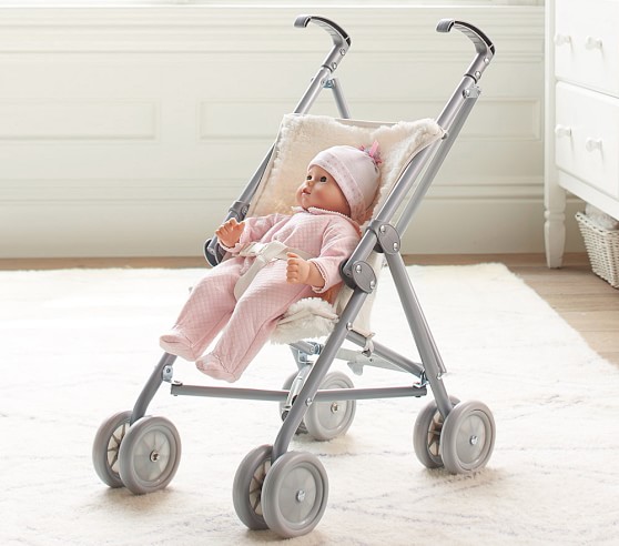 pottery barn doll pram