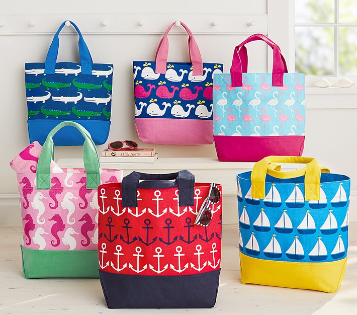 kids beach tote