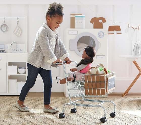 little kid metal shopping cart