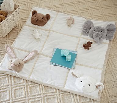 elephant baby plush play mat