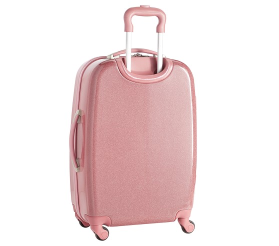 pink and grey suitcase