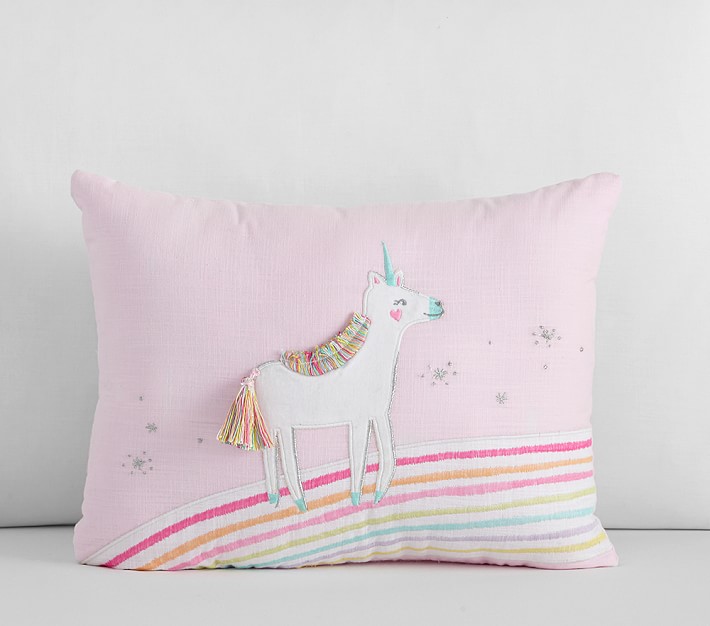 Molly Unicorn Decorative Kids' Pillow 