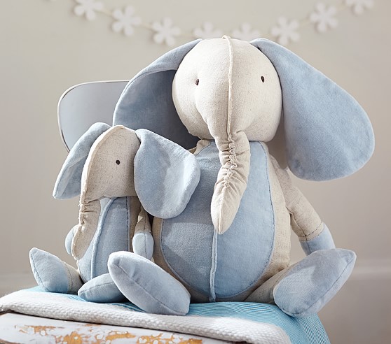 pottery barn stuffed elephant