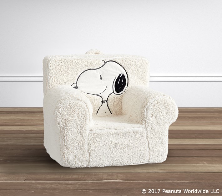 Snoopy® Sherpa Anywhere Chair® Kids Armchair Pottery