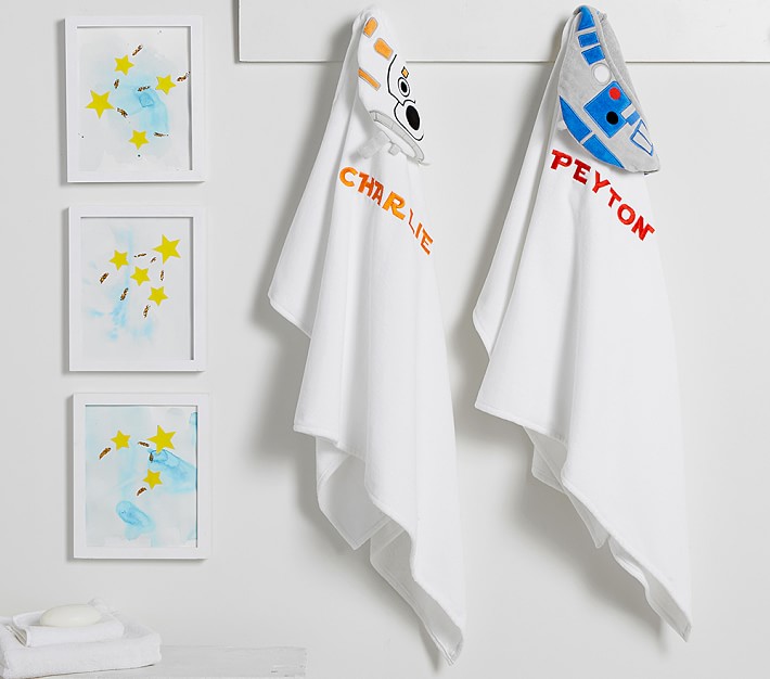 star wars hooded bath towel