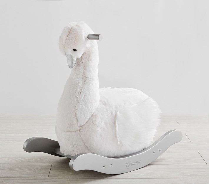 plush swan rocker