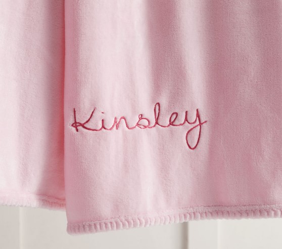 pottery barn kids personalized blanket