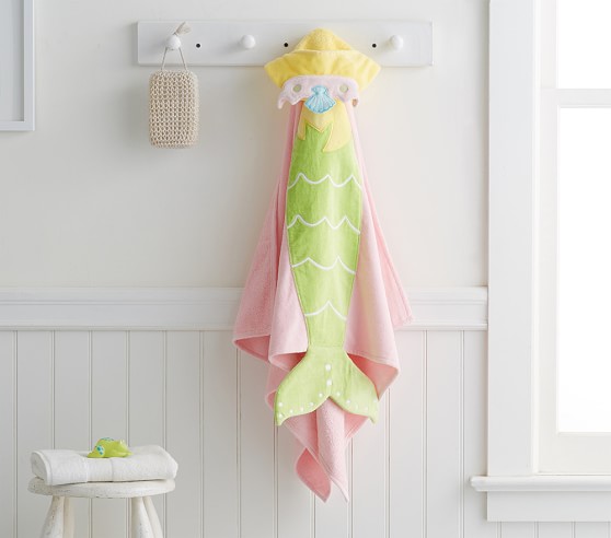 mermaid baby towel