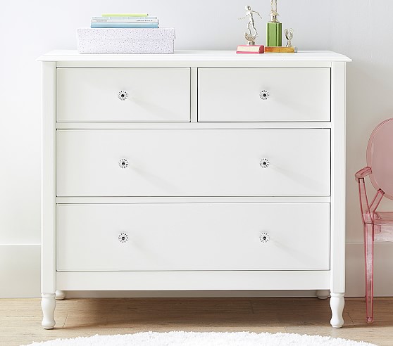 white toddler dresser