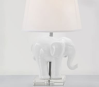 pottery barn kids elephant lamp