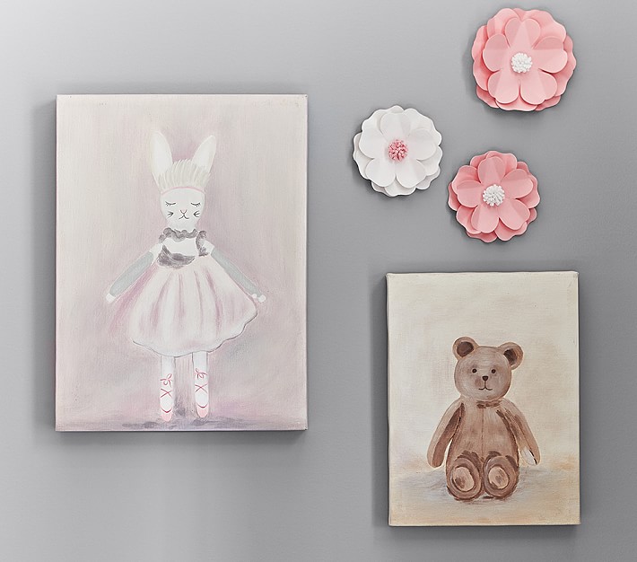 teddy bear wall painting