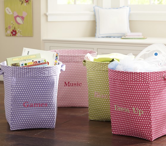 pottery barn kids storage baskets