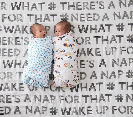 rainbow baby swaddle