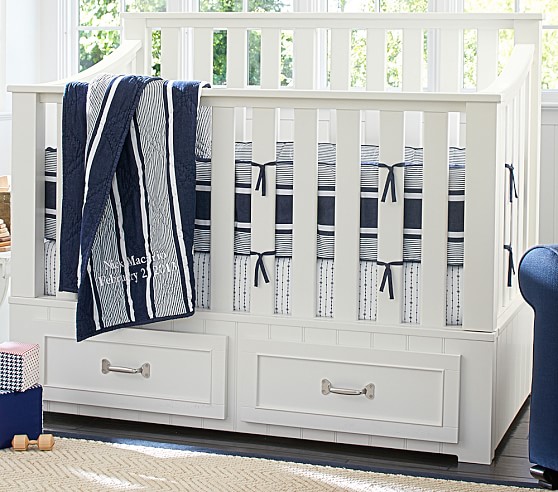 striped crib bedding