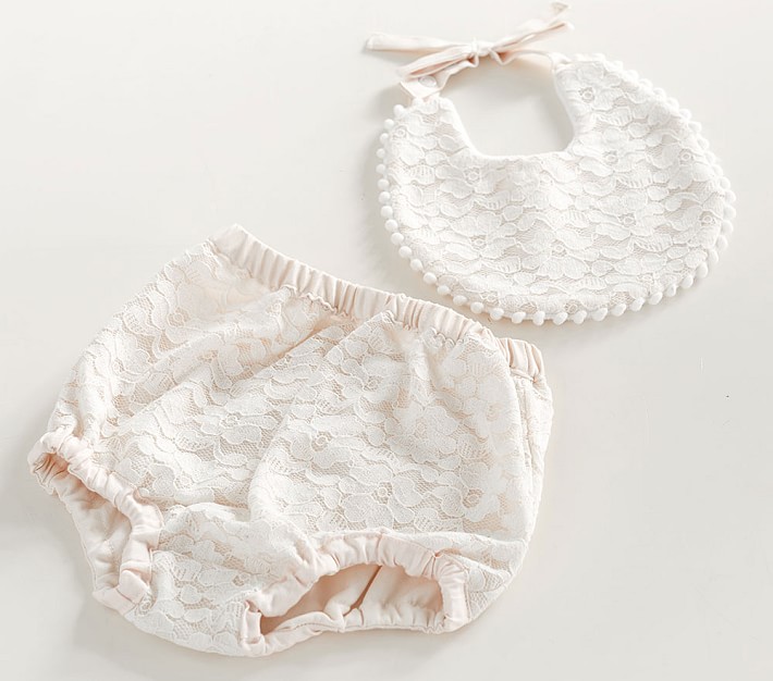 lace baby bib