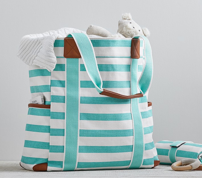 breton stripe oversized changing bag