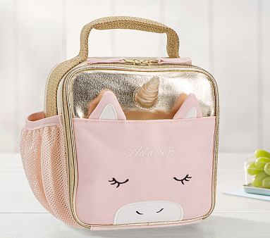 unicorn backpack and lunchbox