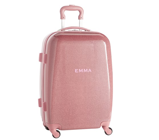 a pink suitcase