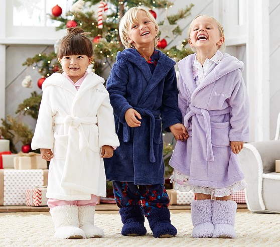 childrens fleece dressing gowns