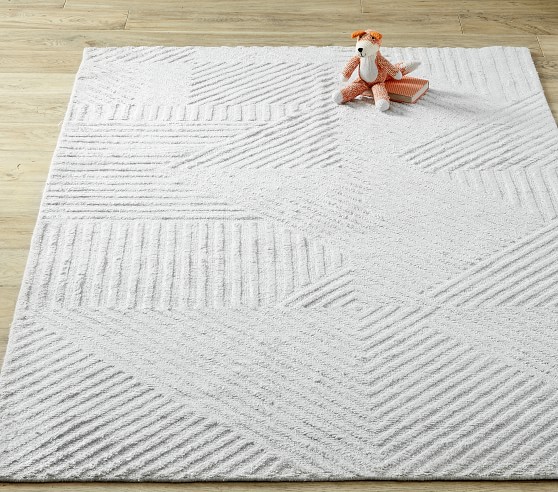 gray nursery rug