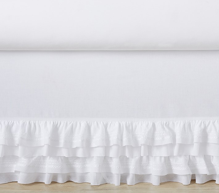 sadie ruffle baby bedding