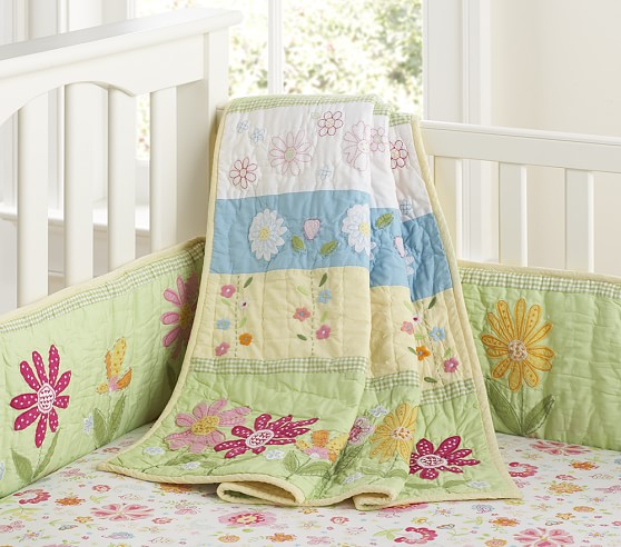 daisy crib bedding