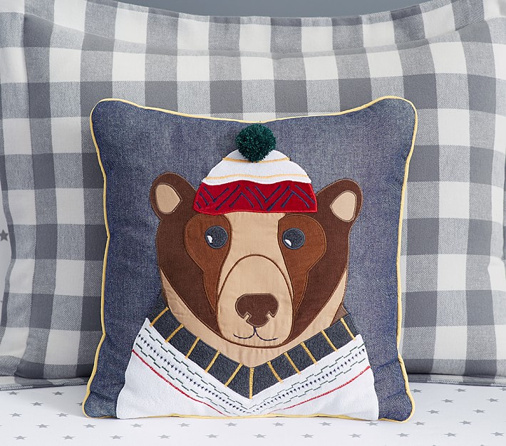 pottery barn teddy bear throw