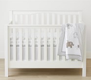 cream baby crib