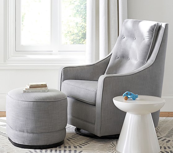 nursery rocker with ottoman