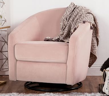 babyletto madison swivel glider navy