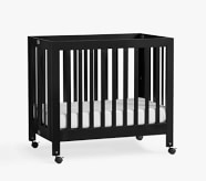 pottery barn mini crib