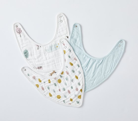 muslin drool bib