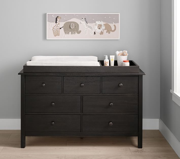 Kendall Extra Wide Nursery Changing Table Dresser & Topper Pottery