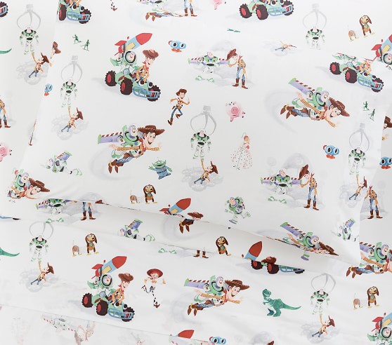 pottery barn toy story sheets