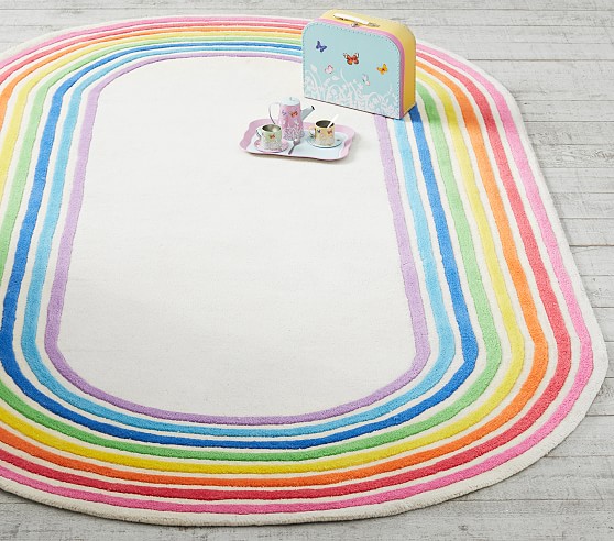 nursery rainbow rug