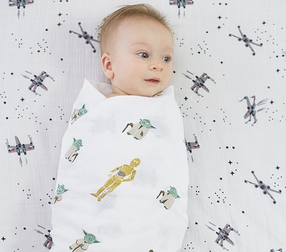 swaddle with large muslin