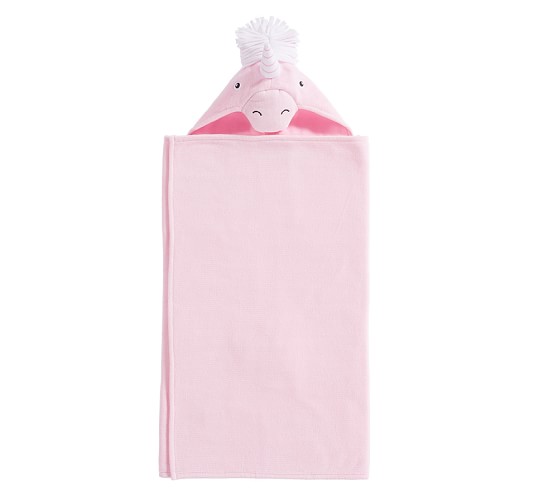 unicorn hooded bath towel