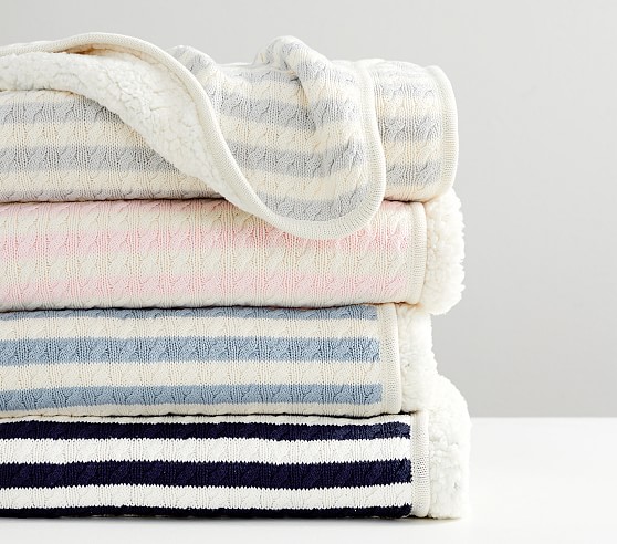 pottery barn stroller blanket