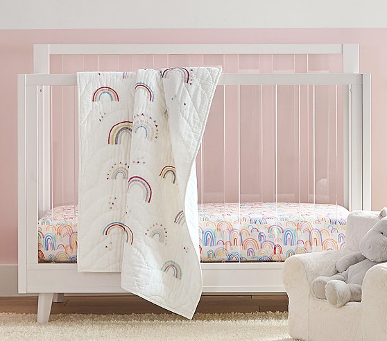 rainbow baby bedding set