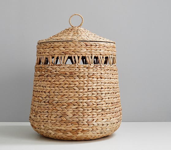 wicker nursery hamper