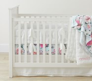 mini crib bedding set girl