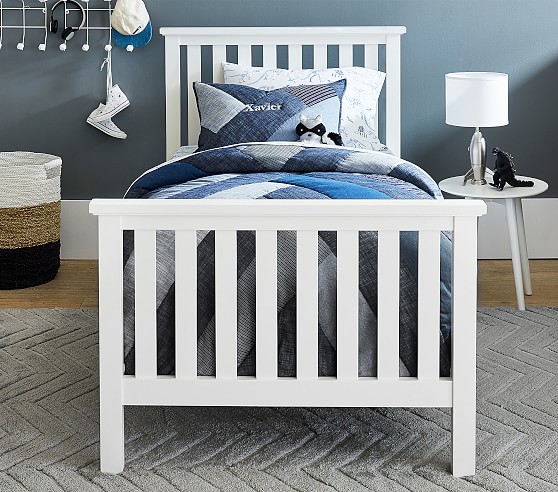 pottery barn kids white bed