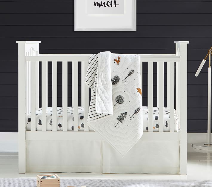 Nolan Woodland Animals Baby Bedding Pottery Barn Kids