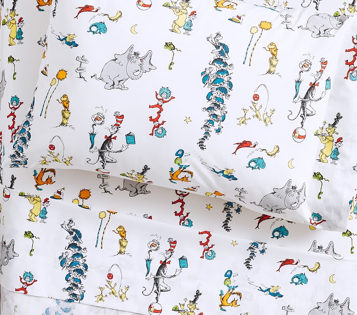 Dr Seuss Organic Toddler Sheet Set Pillowcase Pottery Barn Kids - Dr Seuss Toddler Bedding Dr Seuss Organic Toddler Sheet Set Pillowcase Pottery Barn Kids - Dr Seuss Toddler Bedding