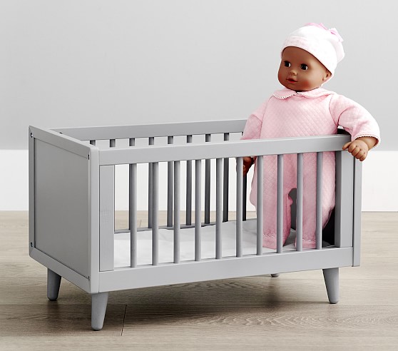 pottery barn doll crib