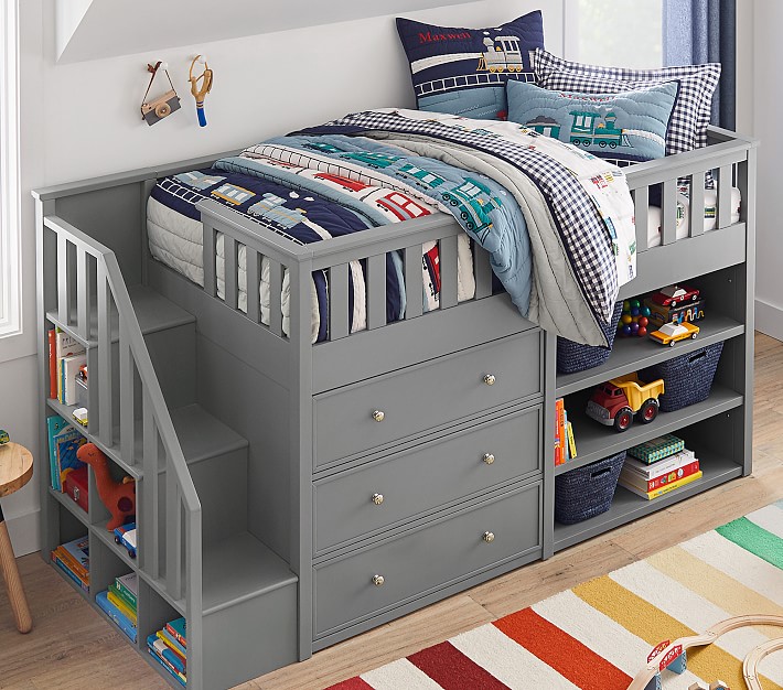High Captains Bed Hot 62 Off, Charcoal Full Bookcase Captains Bed Twin