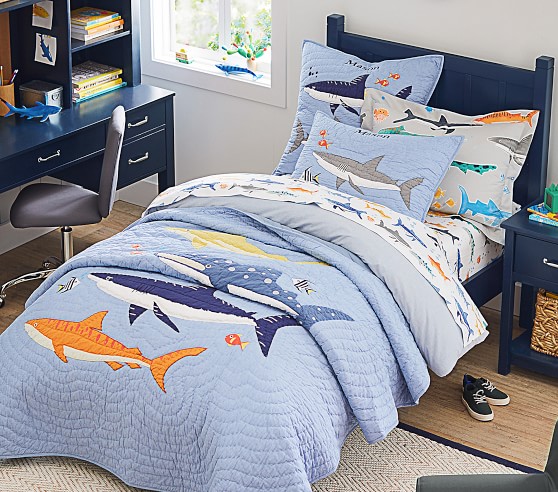 kids shark bedding