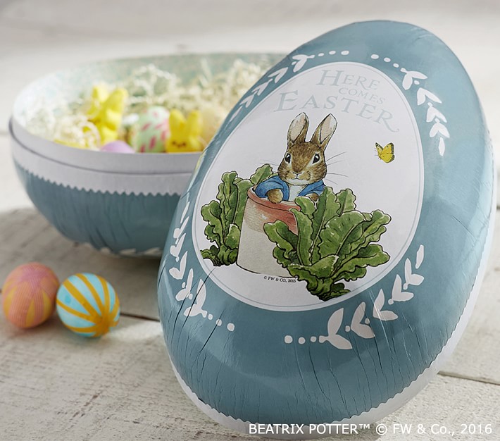 Beatrix Potter Jumbo Egg Treat Container Easter Decorations Pottery Barn Kids