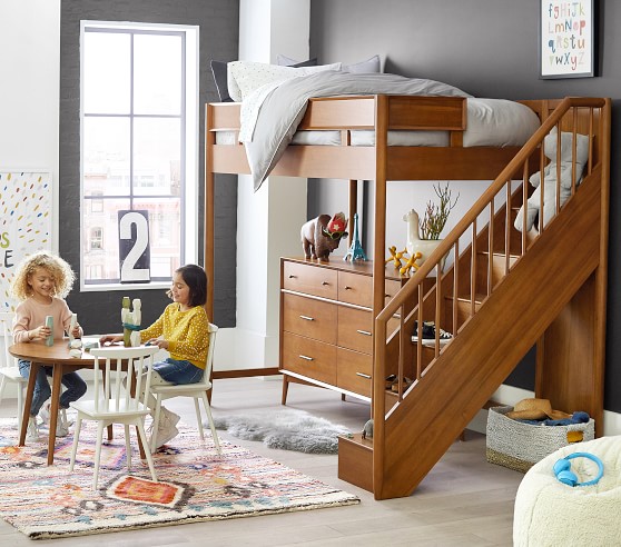 mid size loft bed